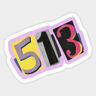 513 Retro Sticker